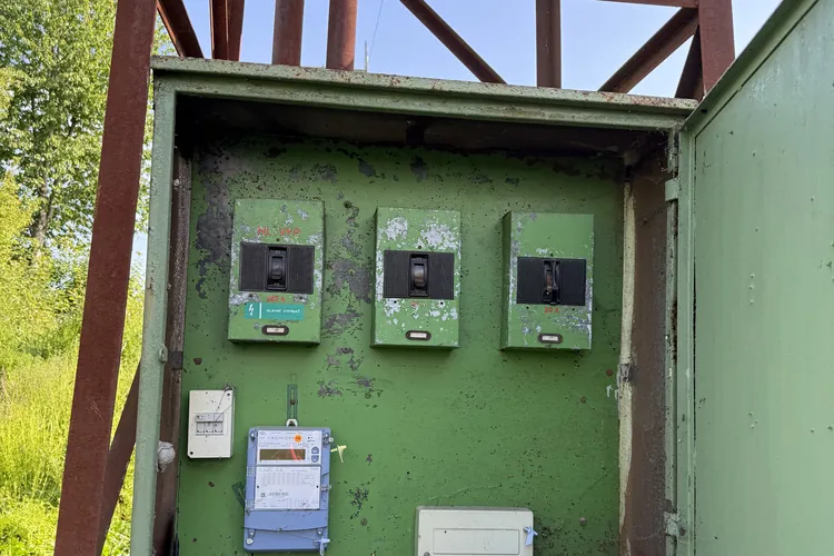 Rozvaděč trafostanice s elektroměrem po provedené údržbě